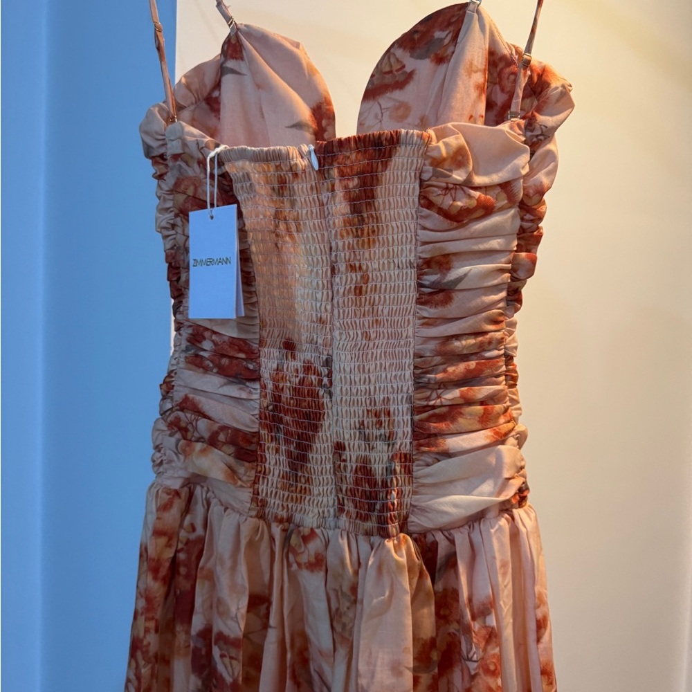 Zimmerman Printed Deep-V Cami Dress - Picture 13 of 16